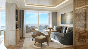 Waldorf Astoria Nile River Experience Lounge Rendering