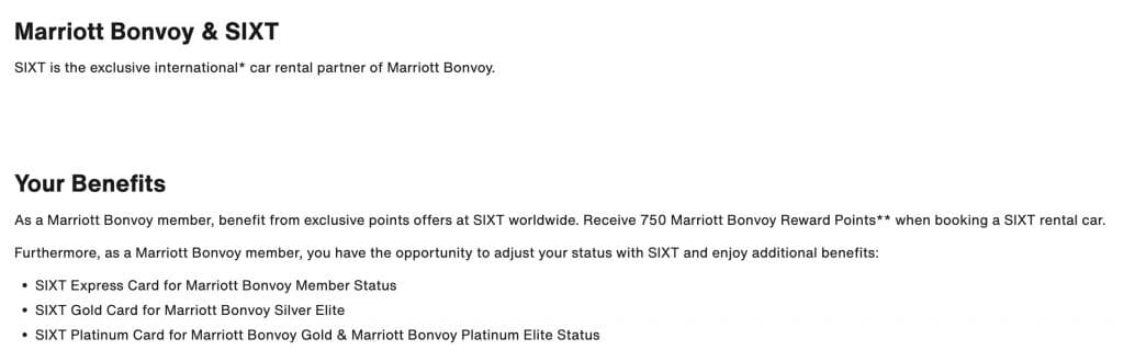 Marriott Bonvoy Und SIXT Sind Partner