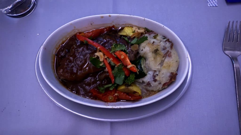 Sas Business Class Airbus A330 Hauptgericht