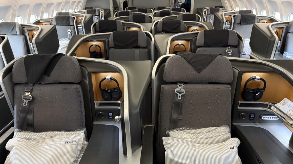 Sas Business Class Airbus A330 Sitze In Der Mitte