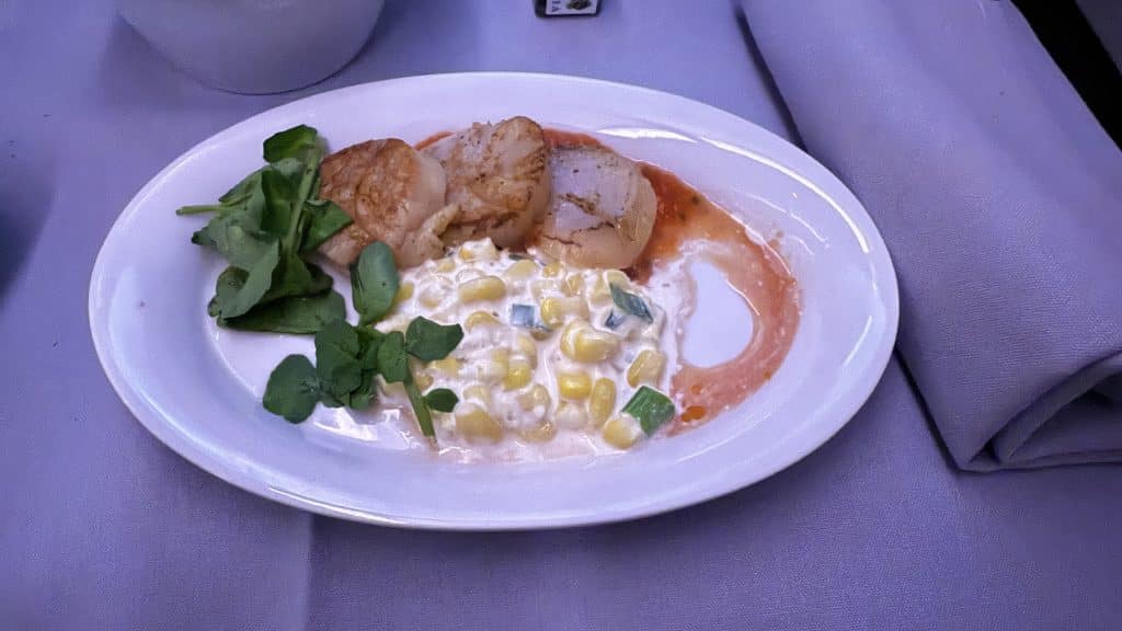 Sas Business Class Airbus A330 Vorspeise