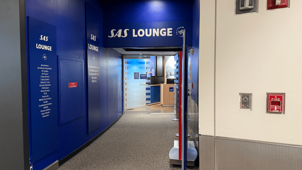 Sas Lounge Newark Eingangsbereich