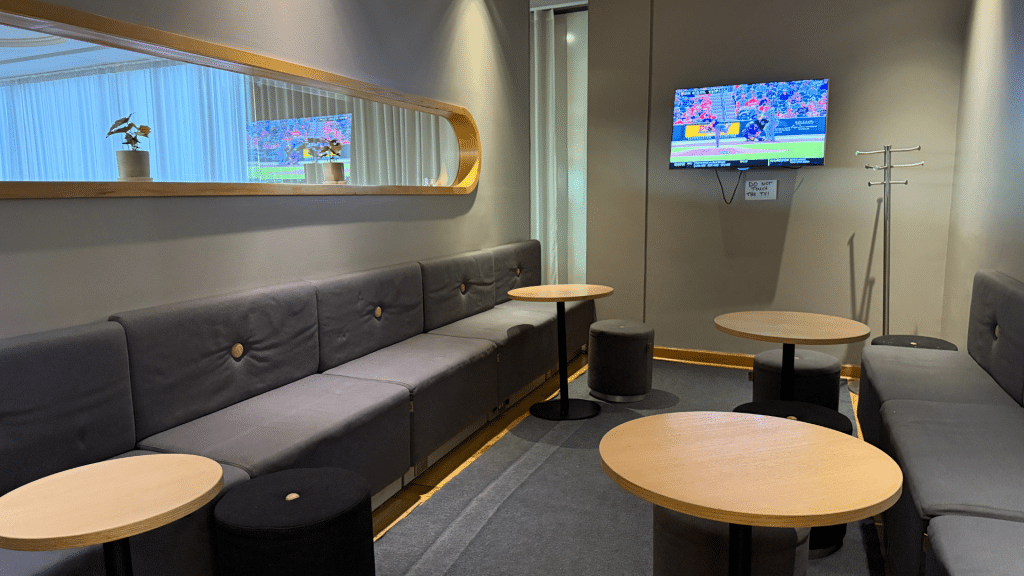 Sas Lounge Newark Fernsehraum