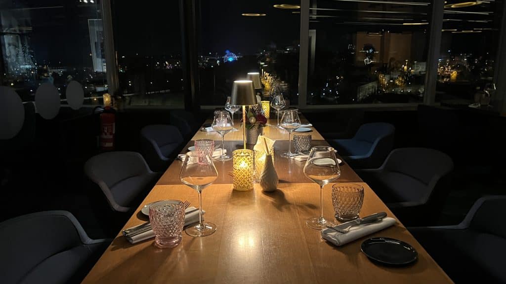 Sofitel Luxemburg Le Grand Ducal Tisch Abendessen