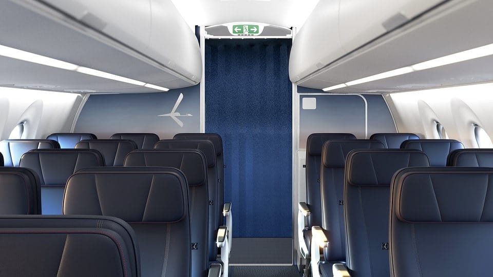 LOT Polish A220 Kabine