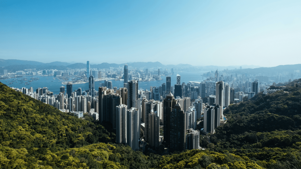 Blick Auf Hongkong
