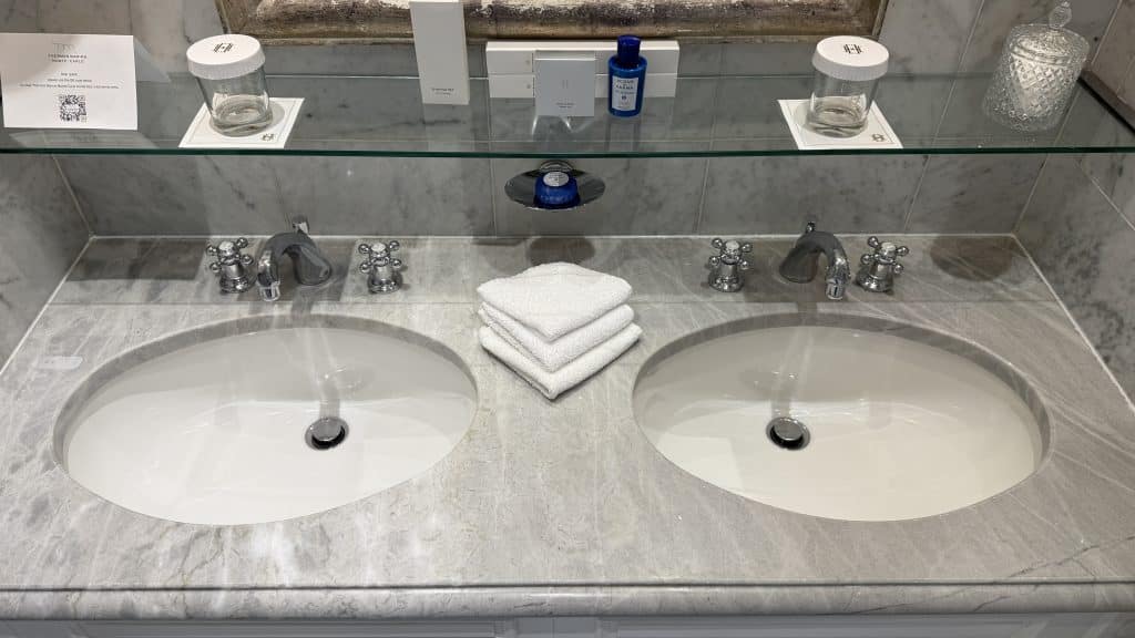 Hotel Hermitage Monte Carlo Doppelwaschtisch