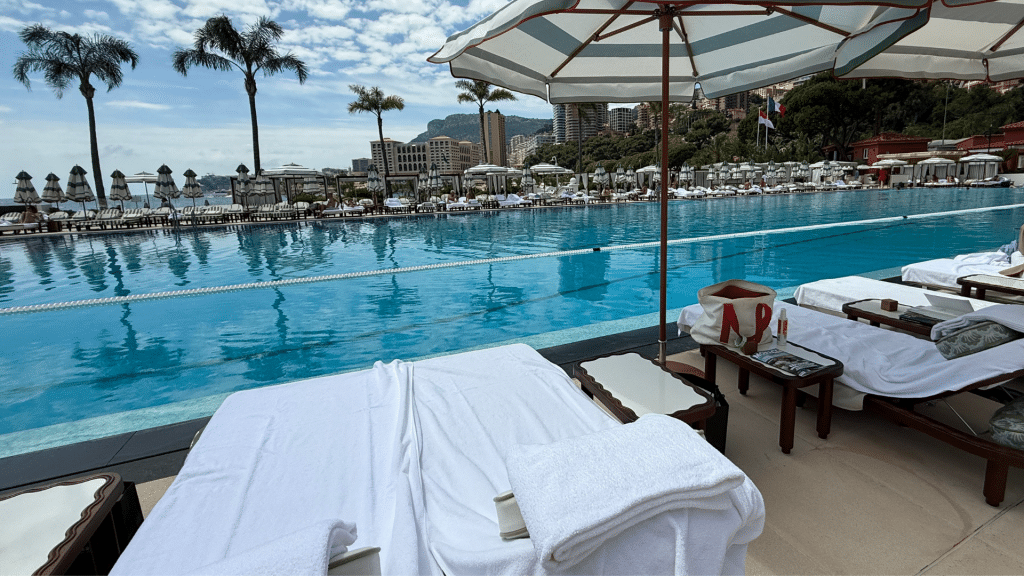 Hotel Hermitage Monte Carlo Liegen Am Pool