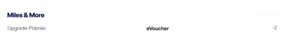 Miles More EVoucher Einloesung Upgrade First Class