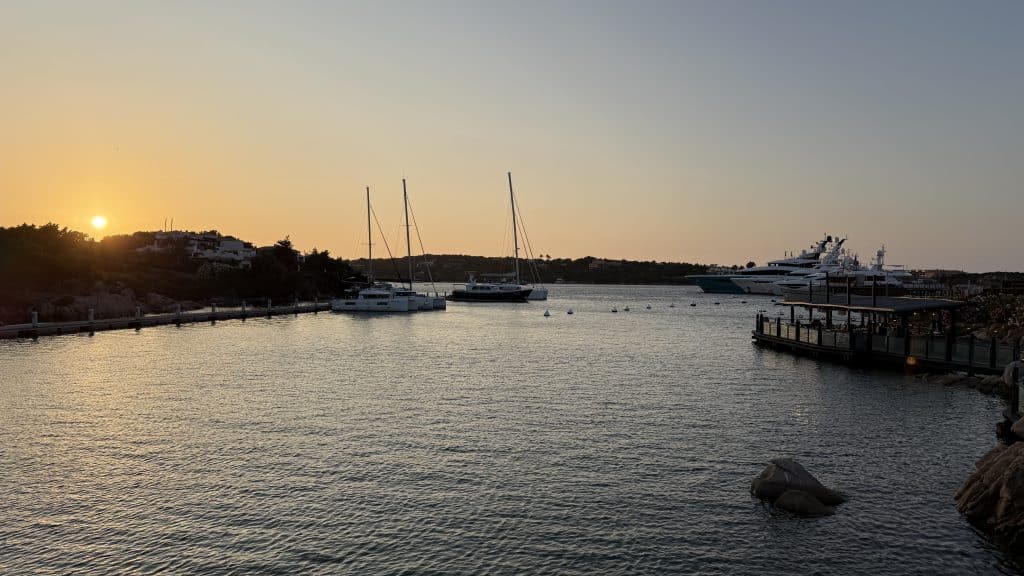 Sonnenuntergang Porto Cervo Sardinien