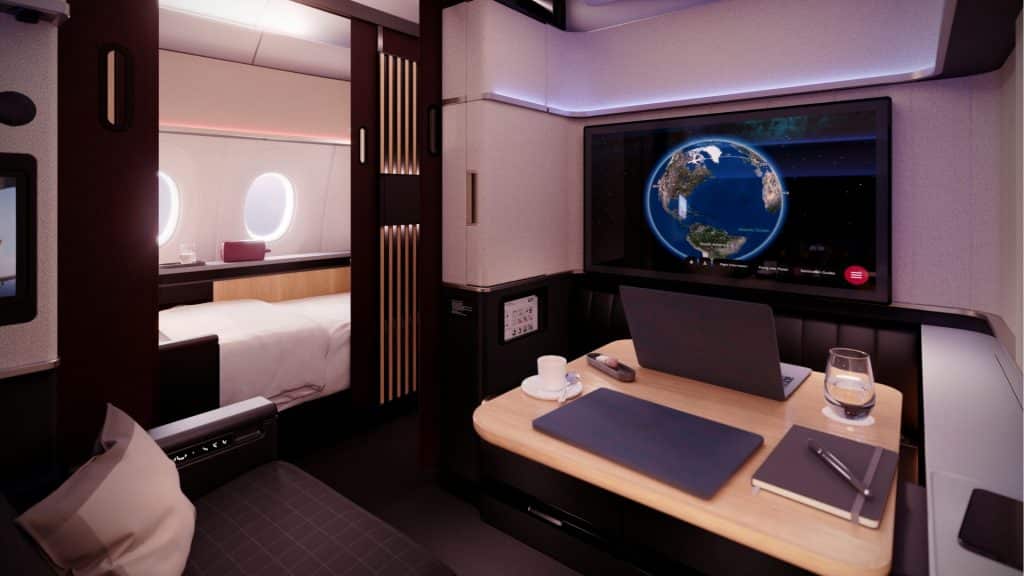 A350 SWISS First Grand Suite Working