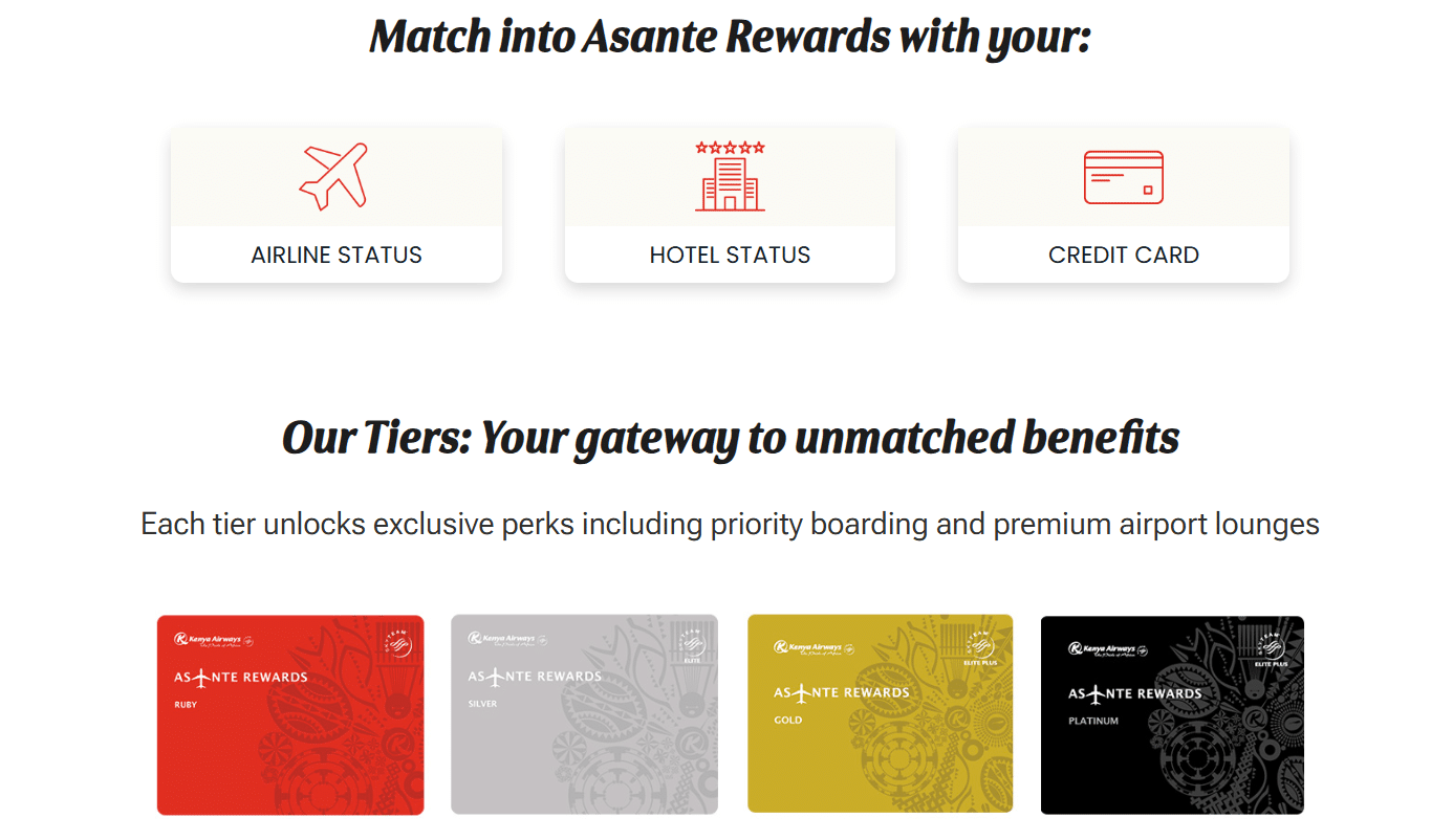 Asante Rewards Status Match August 2025