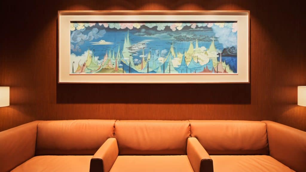 Cathay Peking Die Lounge Beherbergt Sorgfältig Kuratierte Kunstwerke
