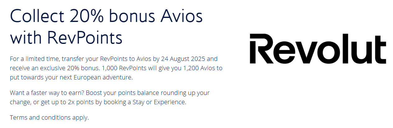Collect 20 Percent Bonus Avios With RevPoints