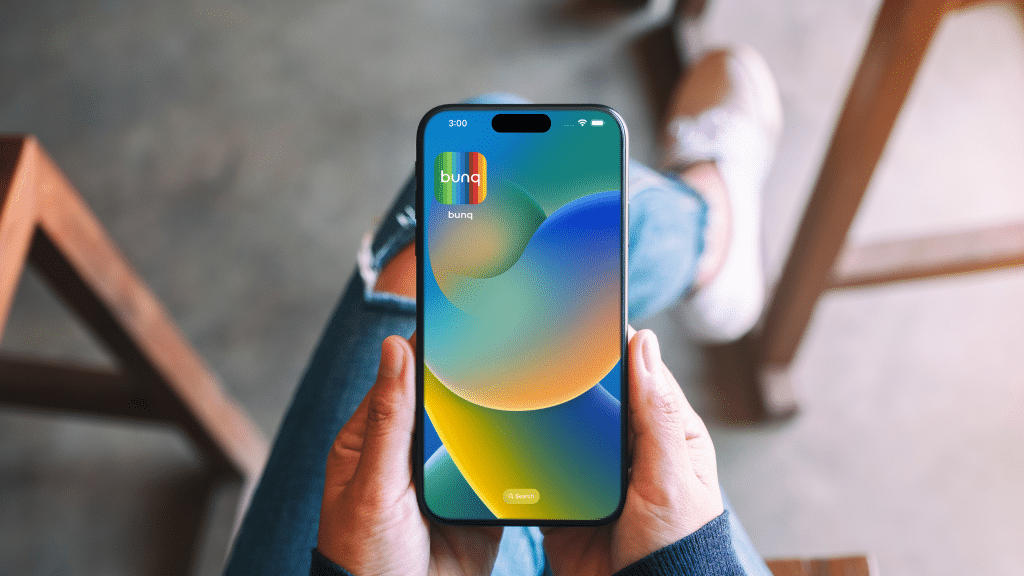 bunq App auf dem Smartphone