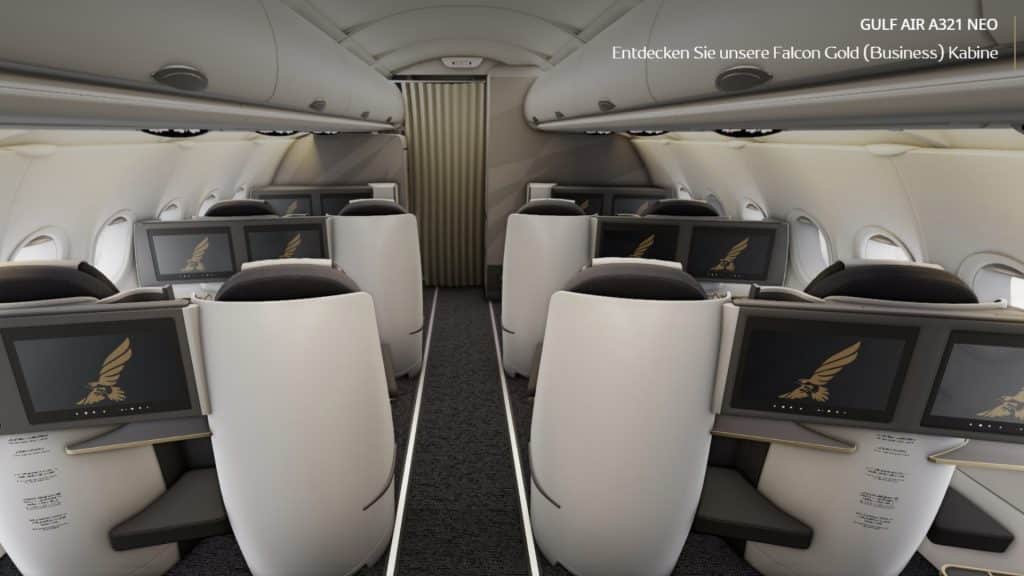 Gulf Air A321neo Kabine