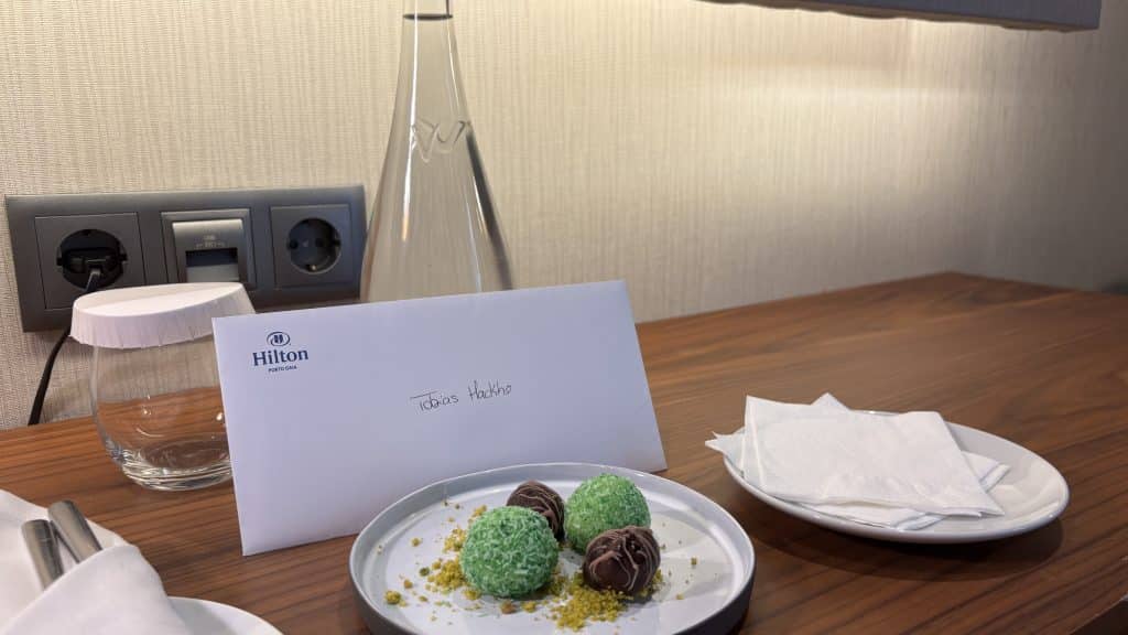 Hilton Porto Gaia Willkommensgeschenk