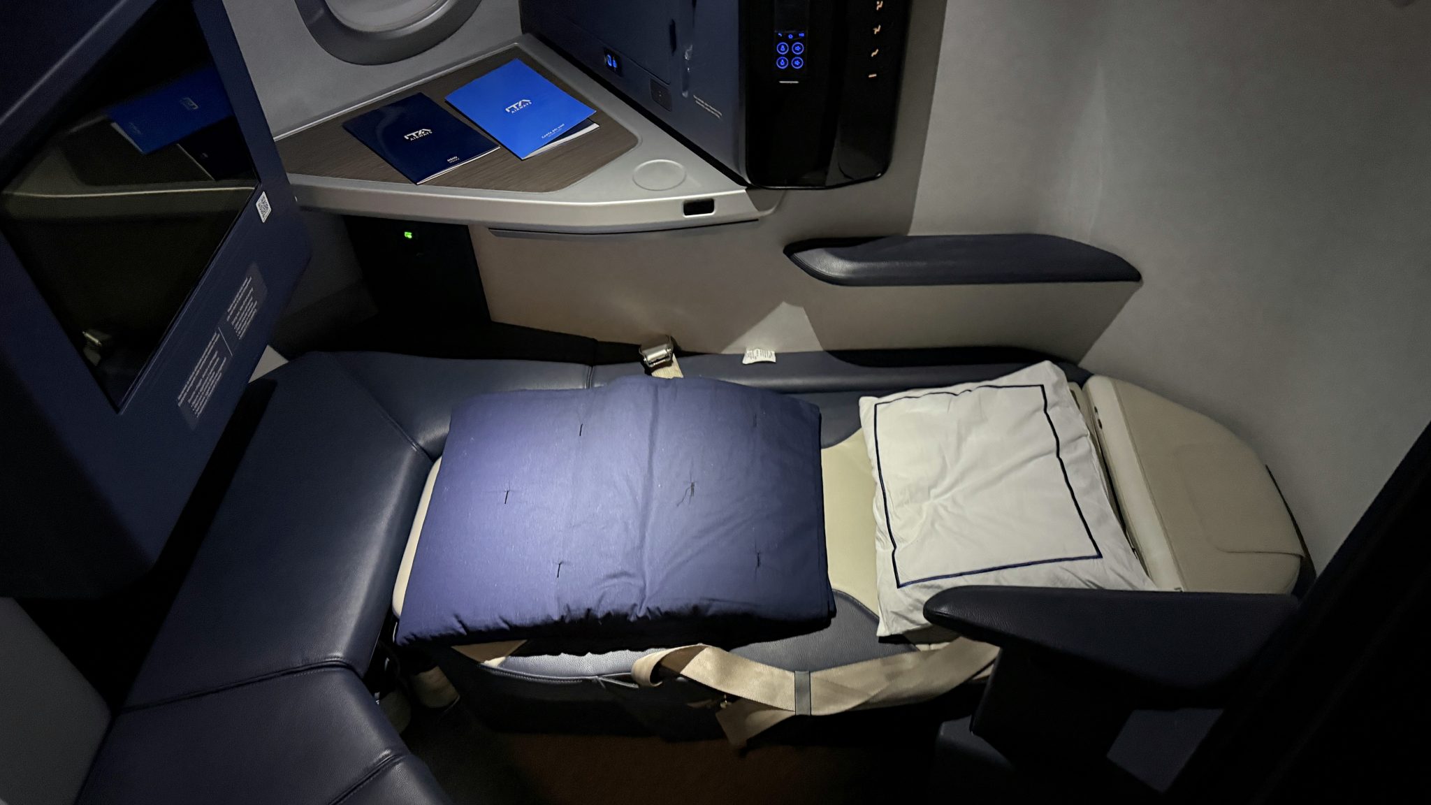 ITA Airways Airbus A321neo Business Class Bett 2