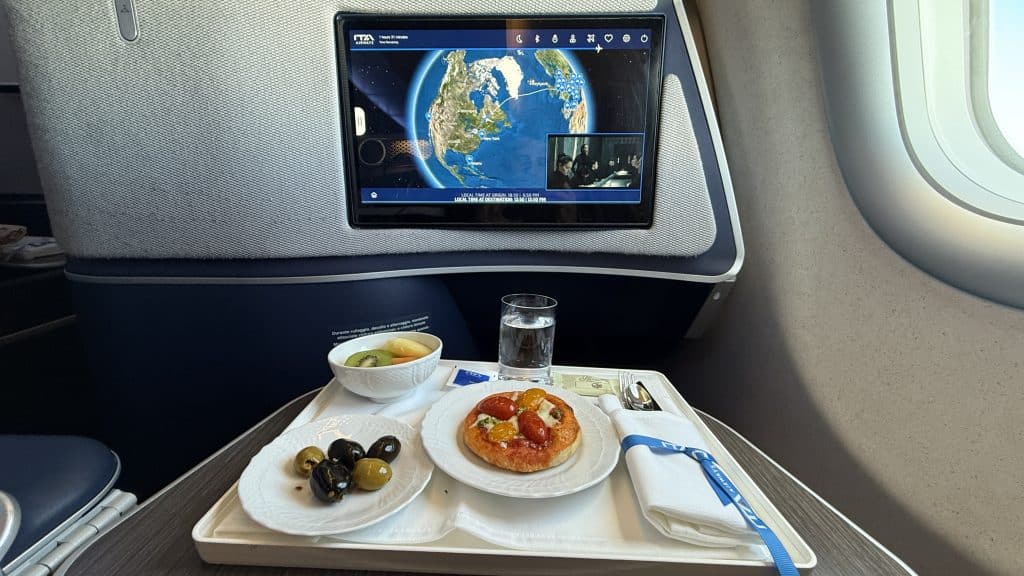 ITA Airways Business Class Airbus A330neo Snack