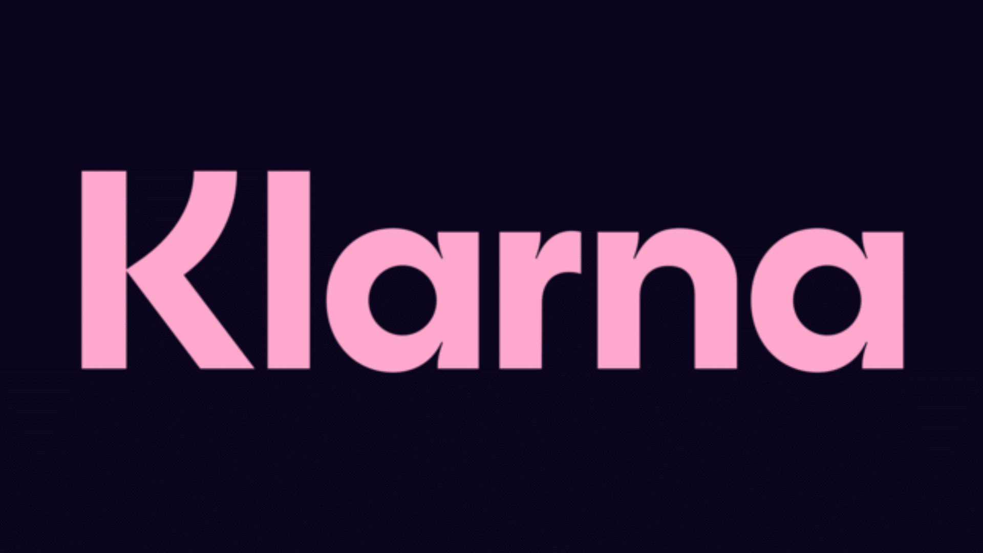 Klarna Logo Schwarz Rosa