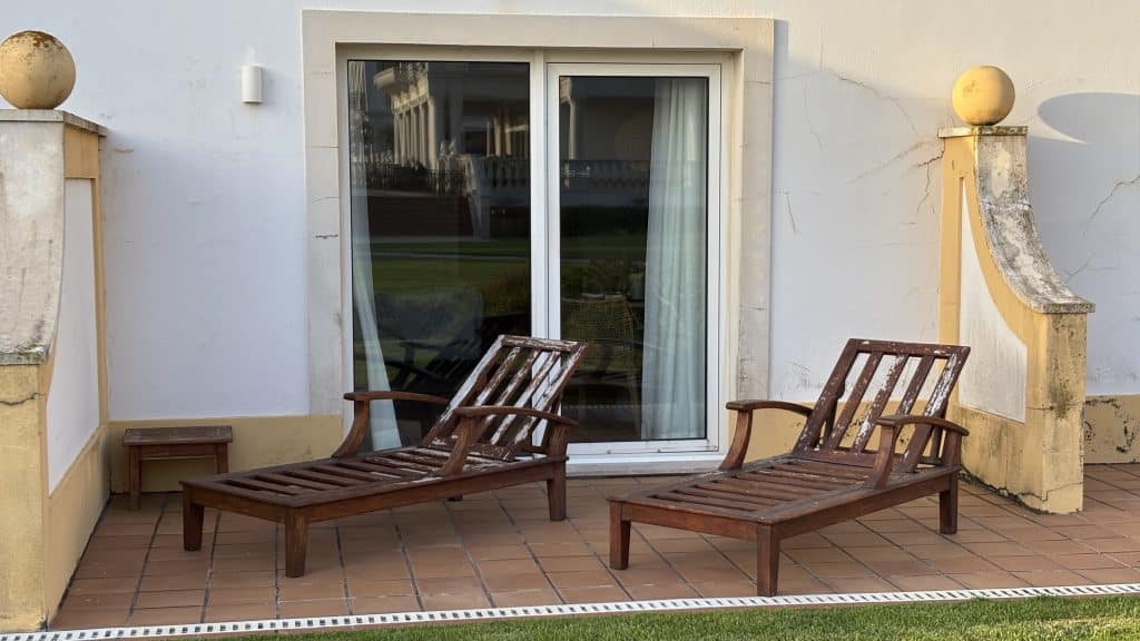 Marriott Praia Del Rey Terrasse Nah