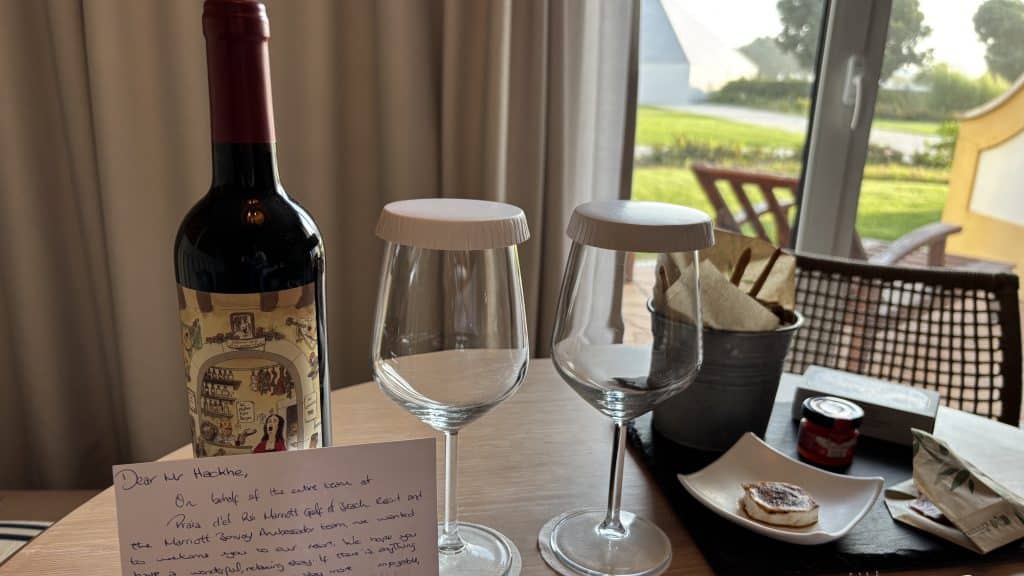 Marriott Praia Del Rey Willkommensgeschenk 1