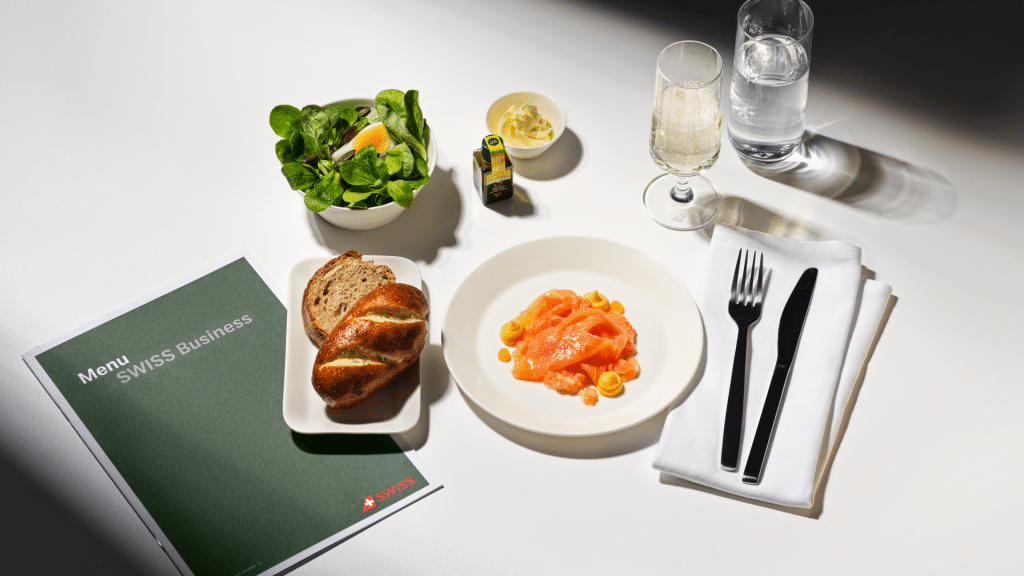 Taste Of Switzerland Swiss Business Class Menue 2025