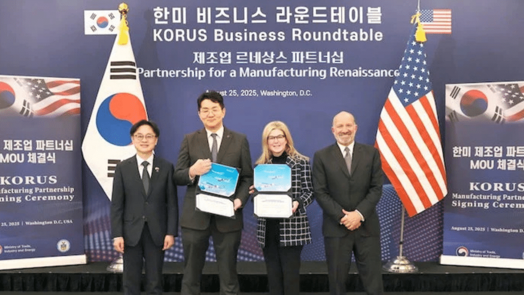 Korean Air Boeing Vertrag Unterzeichnung