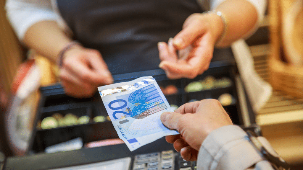 Geld Einzahlen Supermarkt