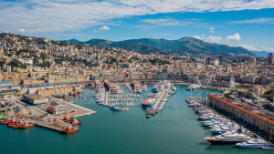 Genua Stadt Hafen Italien