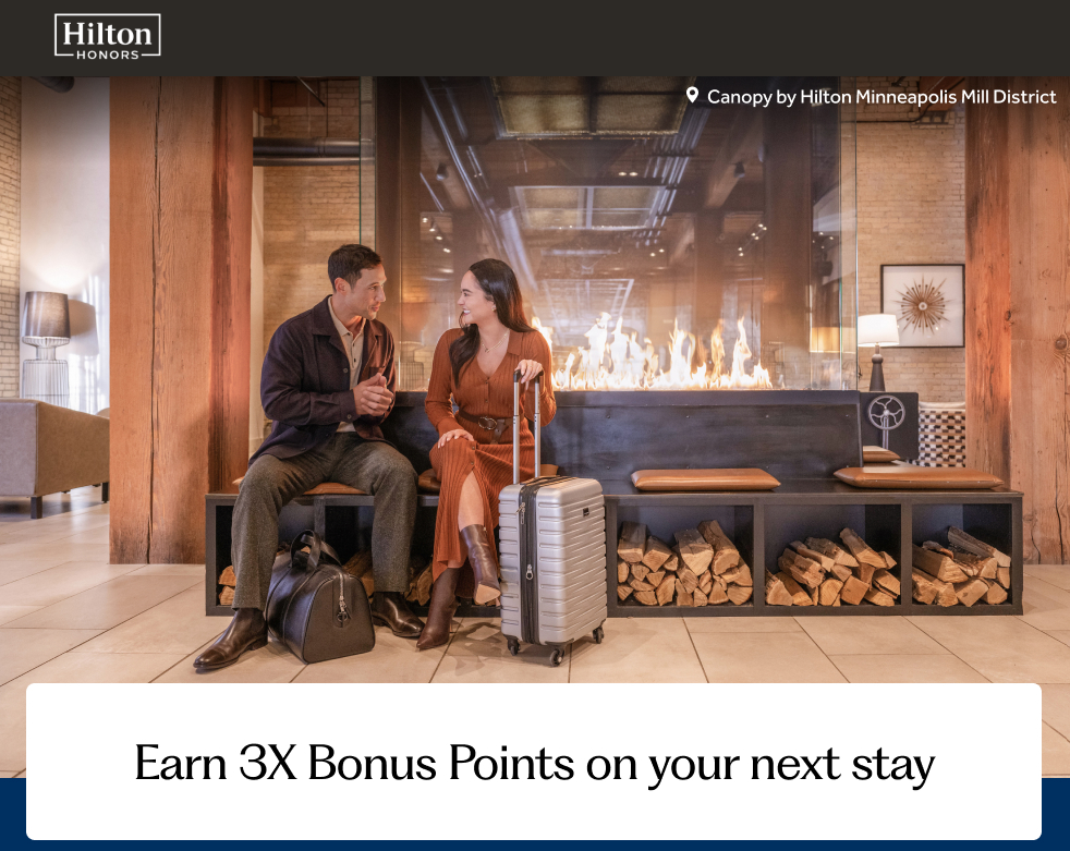 Hilton Honors 3 Fach Punkte 2025