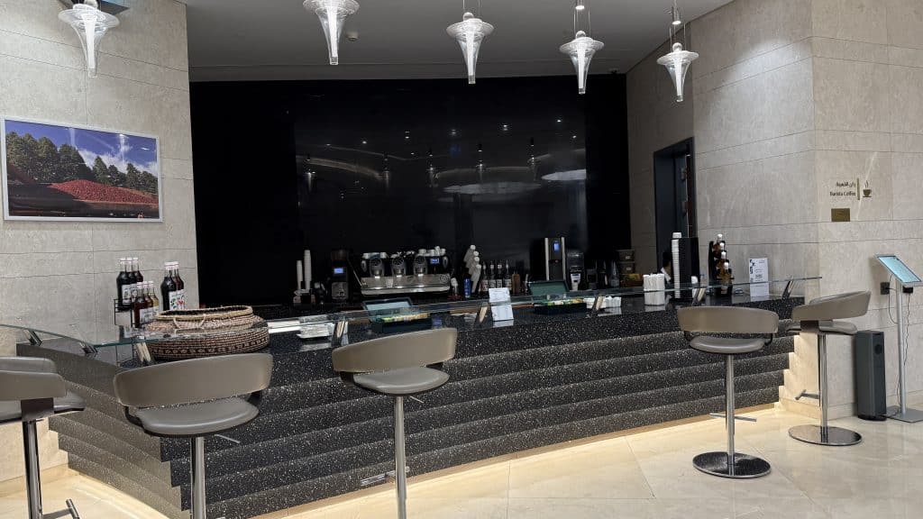 Saudia AlFursan Business Lounge Jeddah Getränke