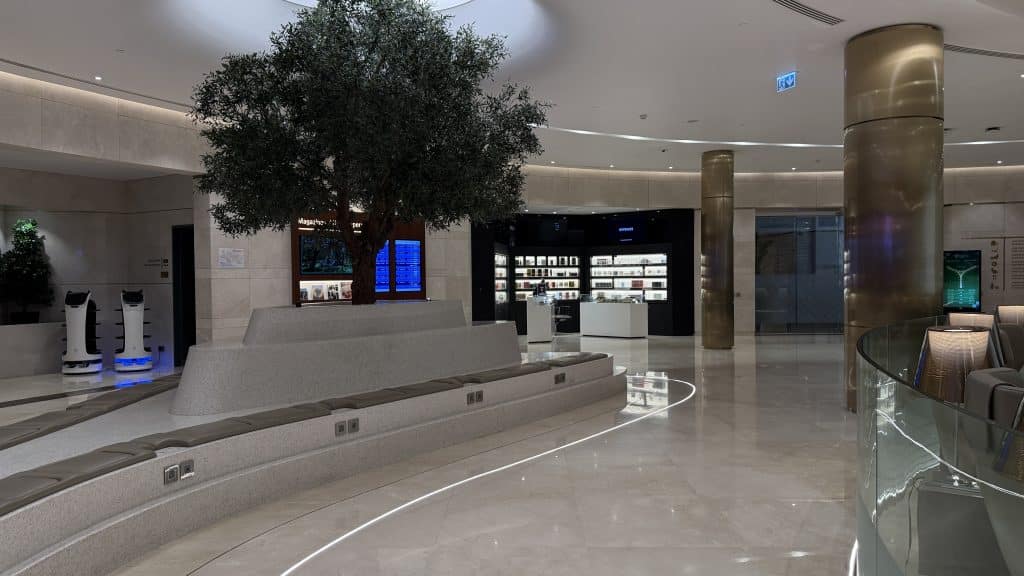 Saudia AlFursan Business Lounge Jeddah Sitzbank