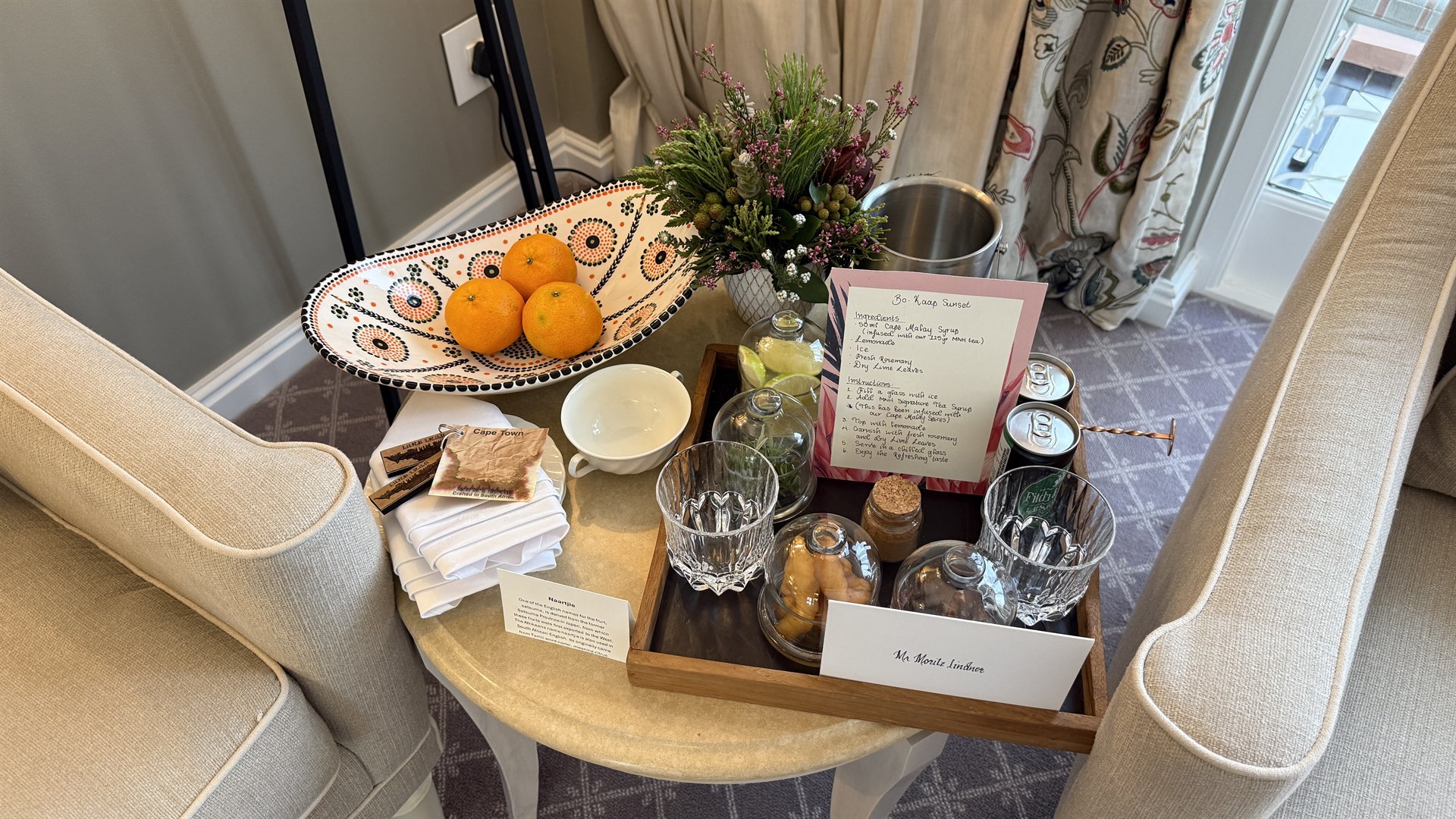 Belmond Mount Nelson Hotel Kapstadt Willkommensgeschenk