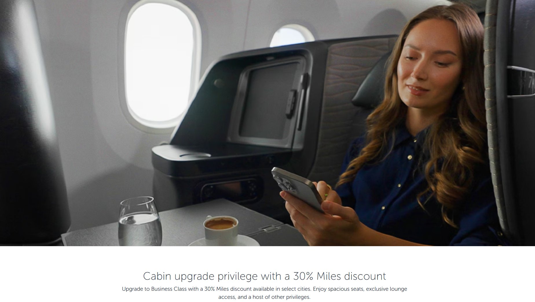 Cabin Upgrade Privilege With Miles Discount Turkish Airlines Oktober 2025