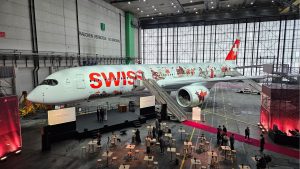 Erster Und Neuer Swiss Airbus A350 HB IFA Im Hangar In Zuerich Oktober 2025