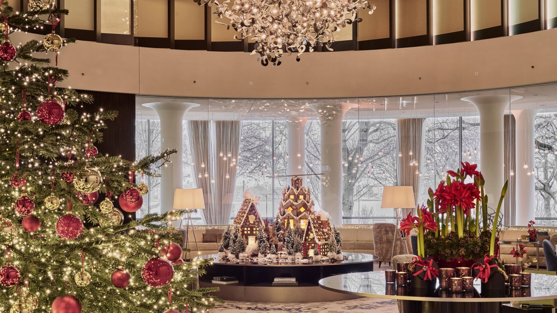 Fontenay Hamburg Weihnachten Atrium