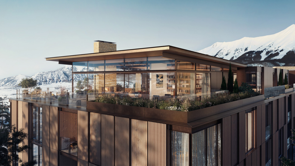 Four Seasons Resort Residences Telluride Ansicht Dachterrasse