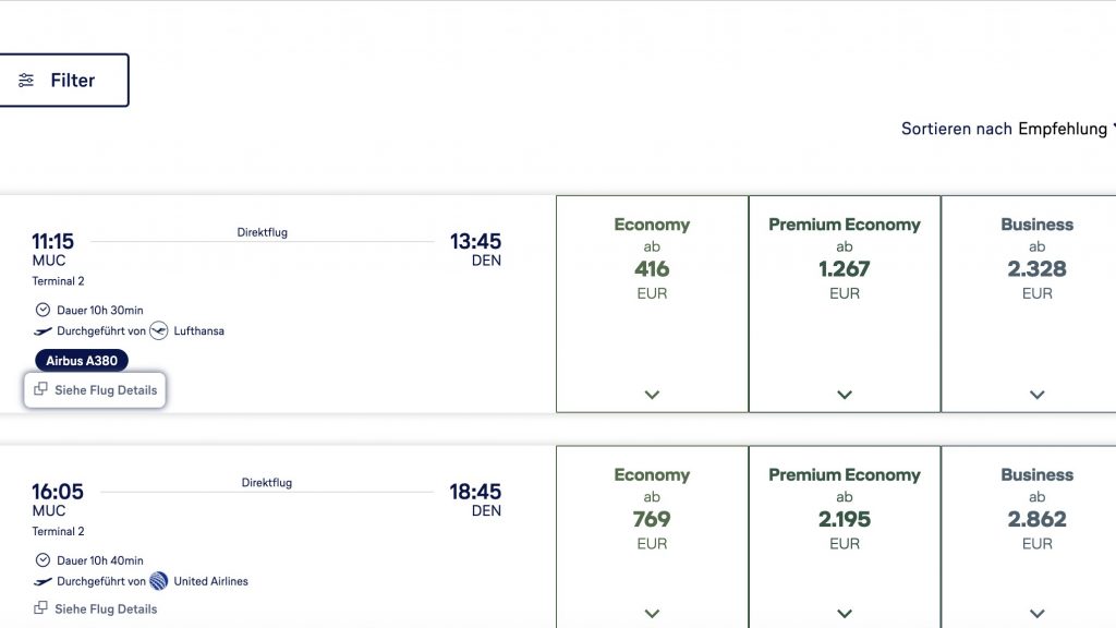 Lufthansa A380 Denver