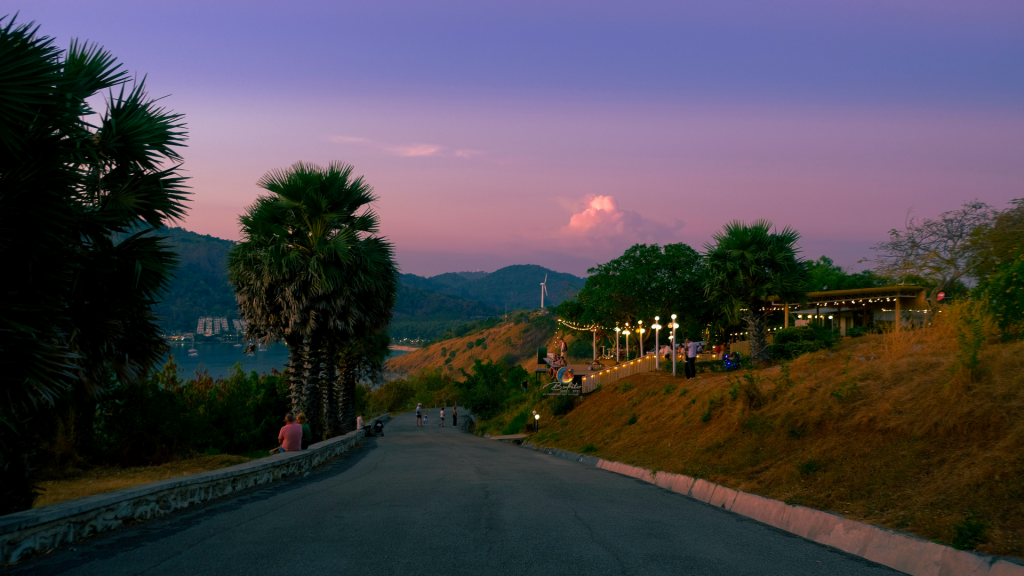 Straße Zum Promthep Cape Im Süden Von Phuket