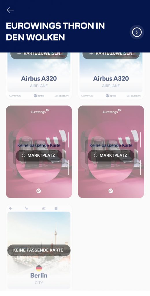 Uptrip Eurowings Thron Kollektion 2