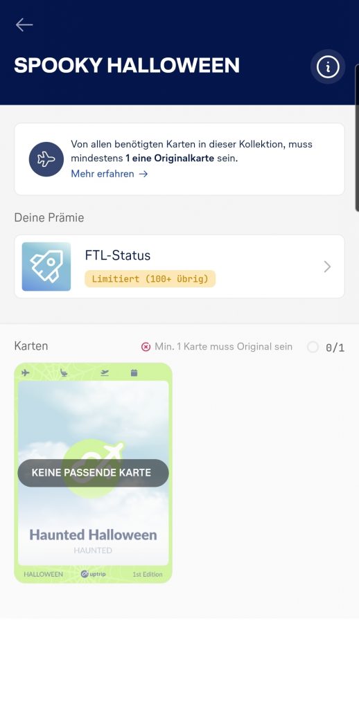 Uptrip FTL Status Halloween Zu Gewinnen Oktober 2025