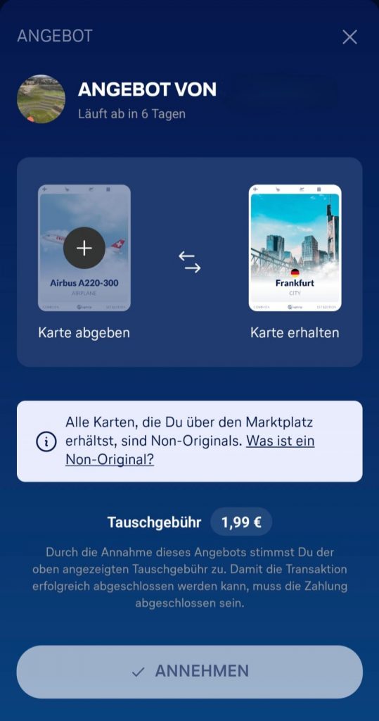 Uptrip Marktplatz Angebeot Beispiel 1