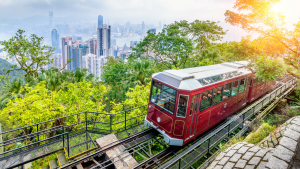 Victoria Peak Tram In Hong Kong