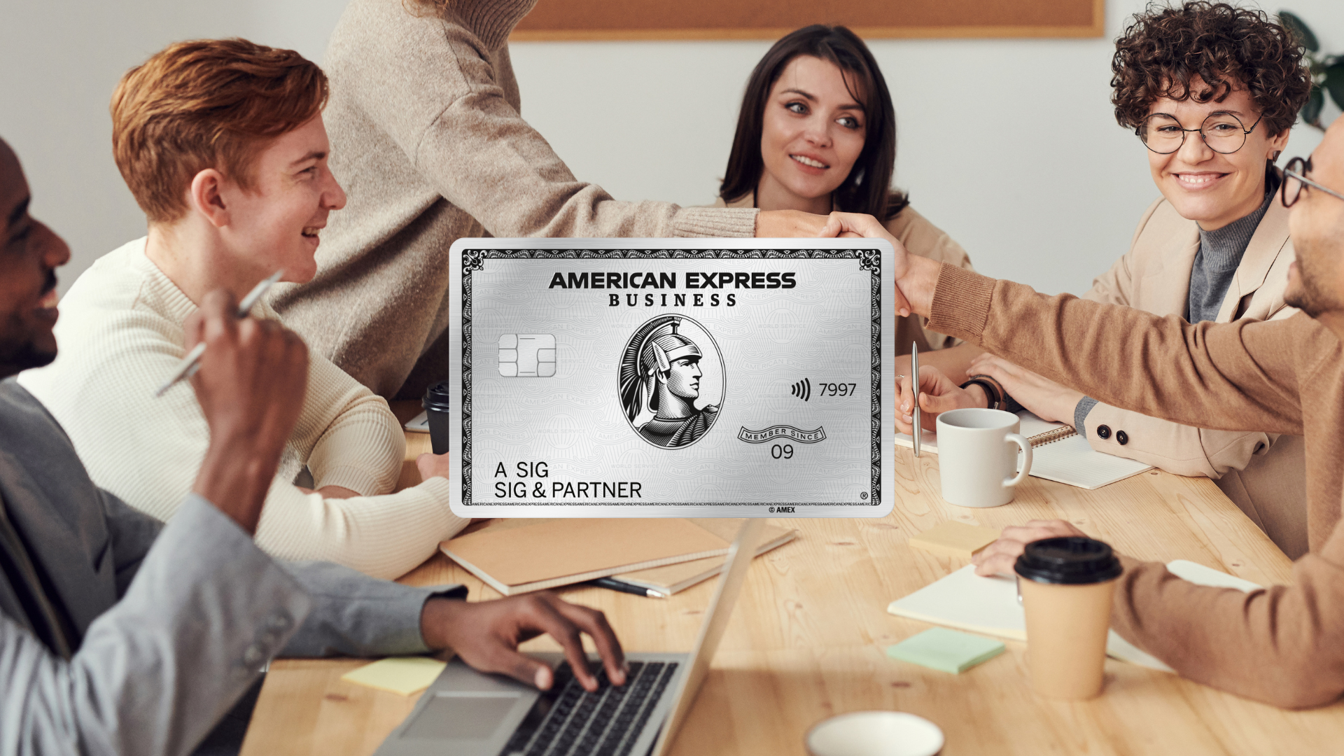 American Express Business Platinum Gruppe Am Schreibttisch Genderneutral