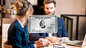 American Express Business Platinum Paar Am Tisch Genderneutral