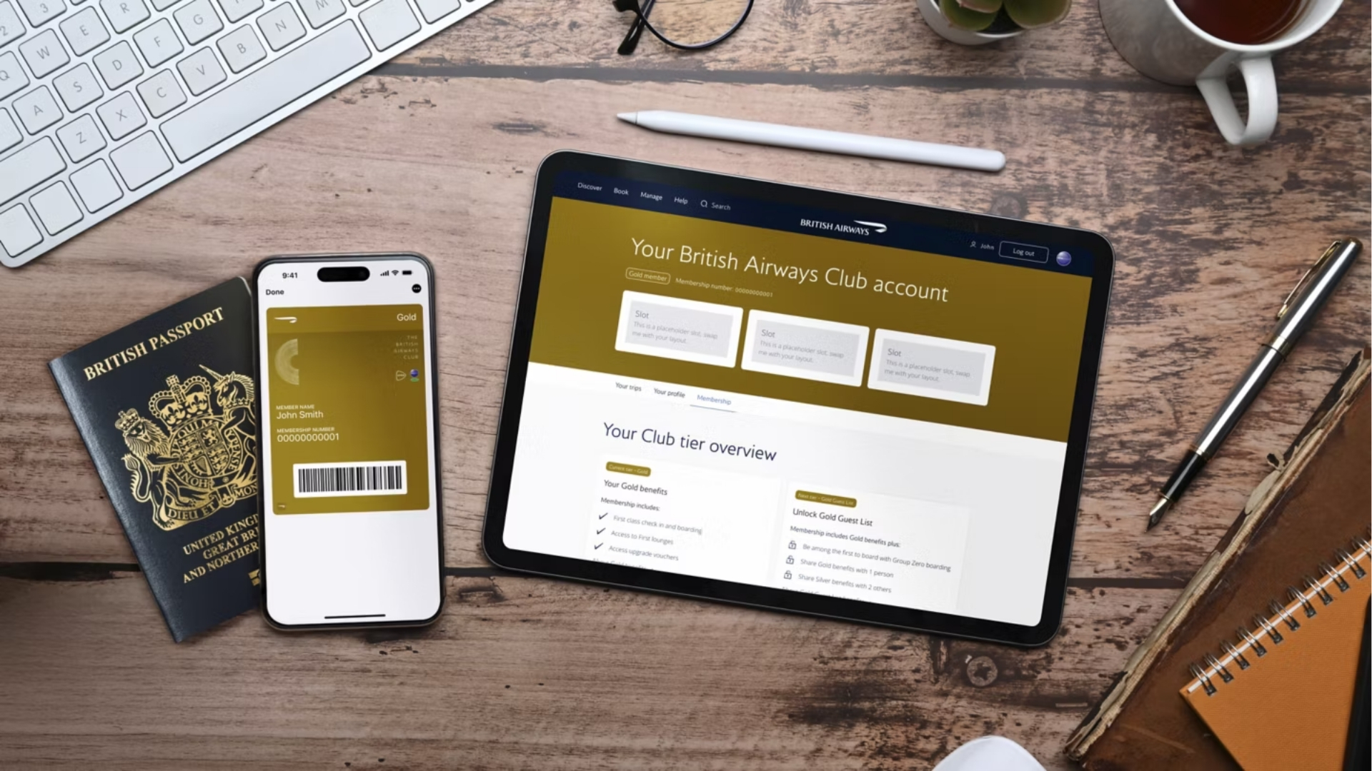 British Airways Club Digital In Situ Card Gold