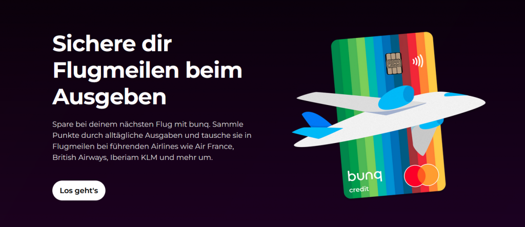 Bunq Flugmeilen