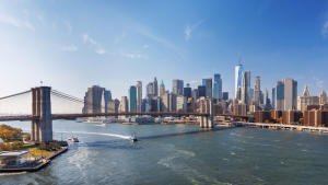 New York Skyline Bruecke