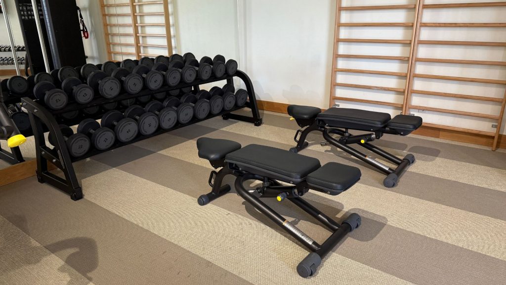 Six Senses Ibiza Fitnessraum Hantelbank